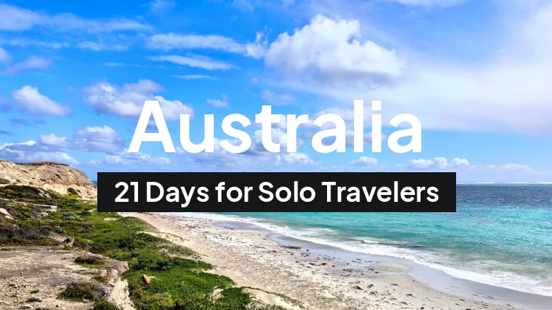 Australia Itinerary in September: 21-Day Route for Solo Travelers